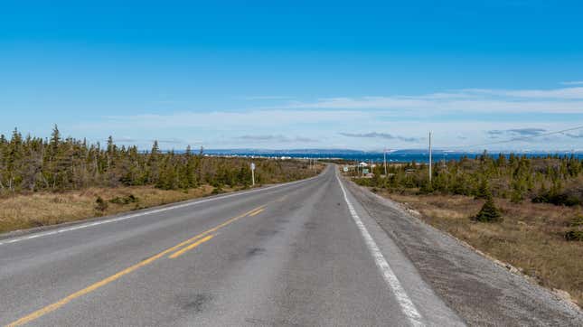 Ruta 430 en Green Island Cove en Newfoundland, Canadá